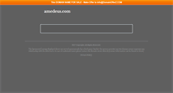 Desktop Screenshot of amedeus.com